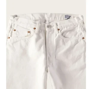 Orslow 105 White Denim front-close view